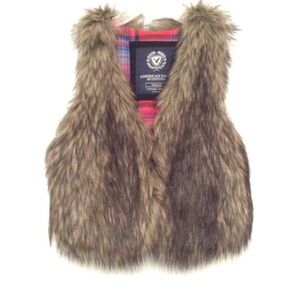 Faux fur vest